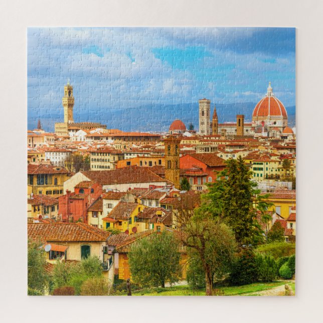 Florence City Skyline Tuscany Italy Jigsaw Puzzle (Vertical)