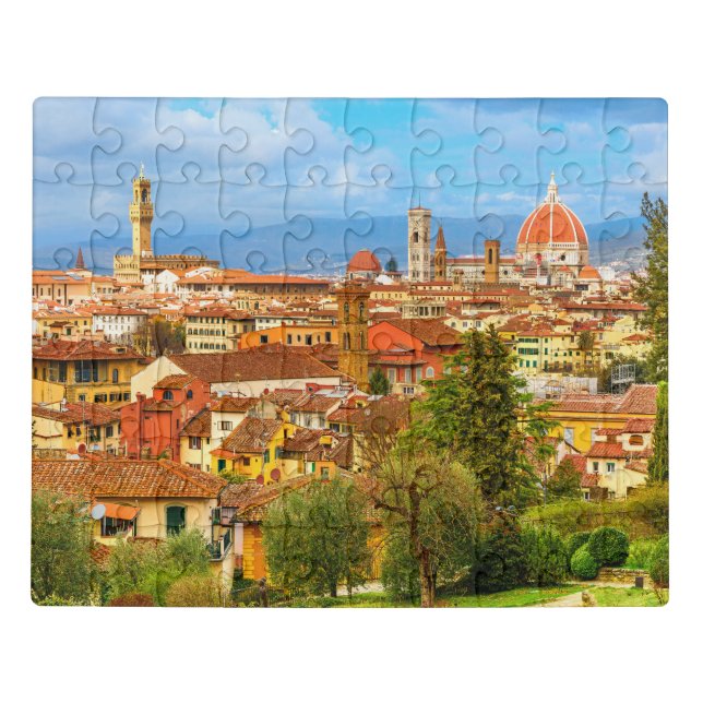 Florence City Skyline Tuscany Italy Jigsaw Puzzle (Puzzle Horizontal)