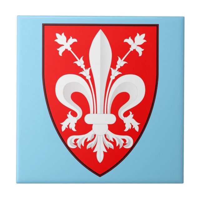 Florence Coat of Arms Ceramic Tile (Front)