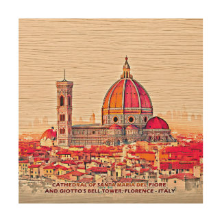 Florence Duomo: A Wooden Skyline Wood Wall Art