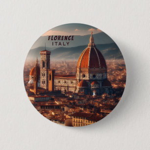 Florence Duomo Santa Maria del Fiore Italy Travel Button