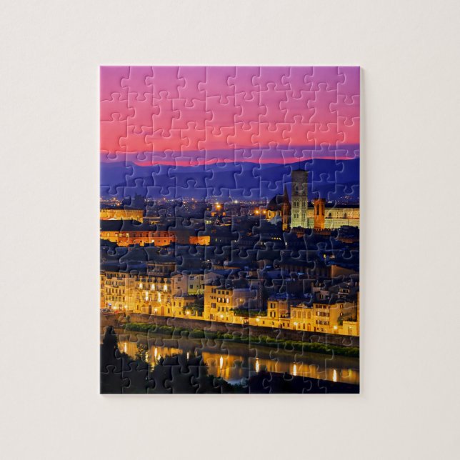 Florence evening jigsaw puzzle (Vertical)