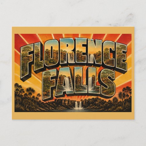 Florence Falls NT Australia Monsoon Forest Postcard