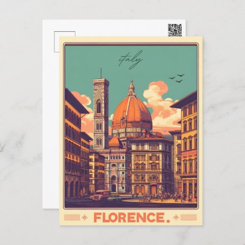 Florence firenze italy travel gifts postcard