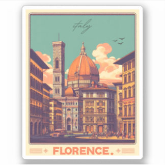 Florence, firenze italy travel gifts sticker