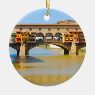 Florence -Firenze, Ponte vecchio Ceramic Ornament