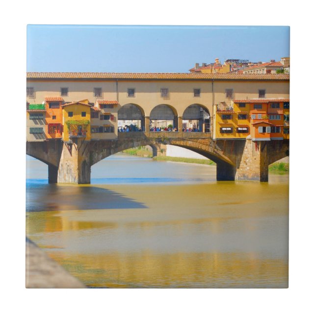 Florence -Firenze, Ponte vecchio Ceramic Tile (Front)
