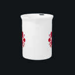 Florence Flag Pitcher<br><div class="desc">Add a graceful touch of Tuscan heritage to your table with our Pitcher featuring the flag of Florence, Italy! This beautifully designed pitcher showcases the iconic red fleur-de-lis emblem on a crisp white background—Florence’s powerful symbol of strength, beauty, and Italian pride. Ideal for serving beverages or as a decorative accent,...</div>