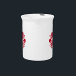 Florence Flag Pitcher<br><div class="desc">Add a graceful touch of Tuscan heritage to your table with our Pitcher featuring the flag of Florence, Italy! This beautifully designed pitcher showcases the iconic red fleur-de-lis emblem on a crisp white background—Florence’s powerful symbol of strength, beauty, and Italian pride. Ideal for serving beverages or as a decorative accent,...</div>