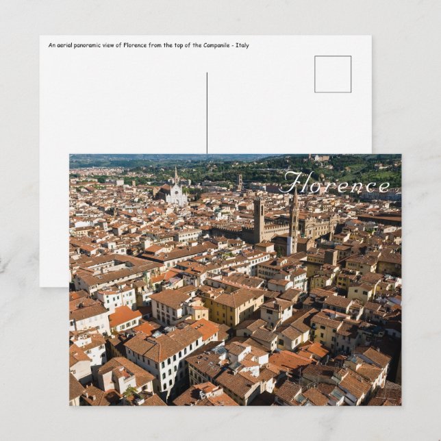 Florence from the top of the Campanile - Italy Postcard (Front/Back)