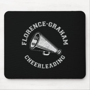 Florence-graham Cheer Distressed Retro 90's Cheerl Mouse Pad