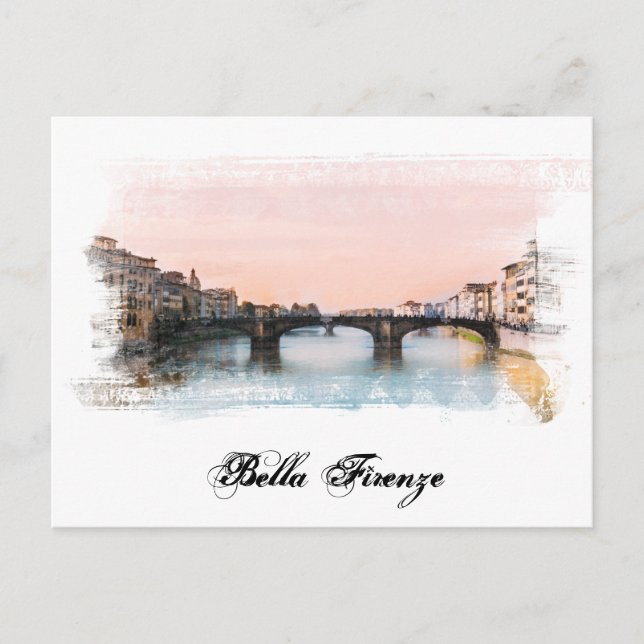 **  Florence Italian Language Firenze Italia AP12 Postcard (Front)