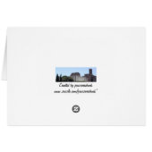 Florence Italy Bird Bath Blank Card (Back Horizontal)