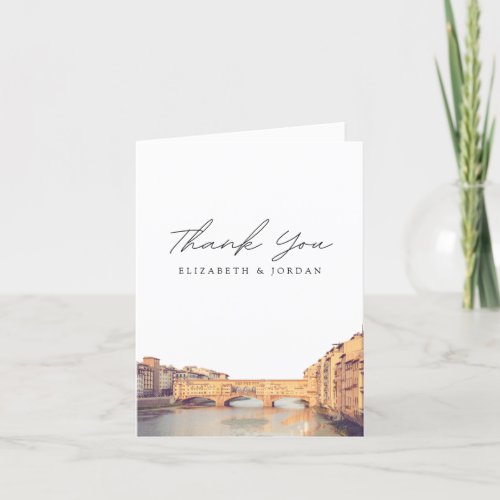 Florence Italy Blank Thank You Card
