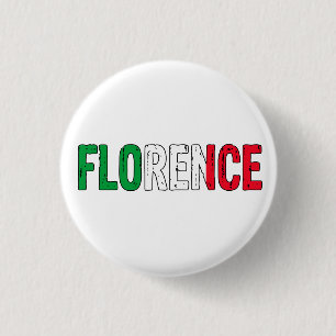 Florence Italy Button