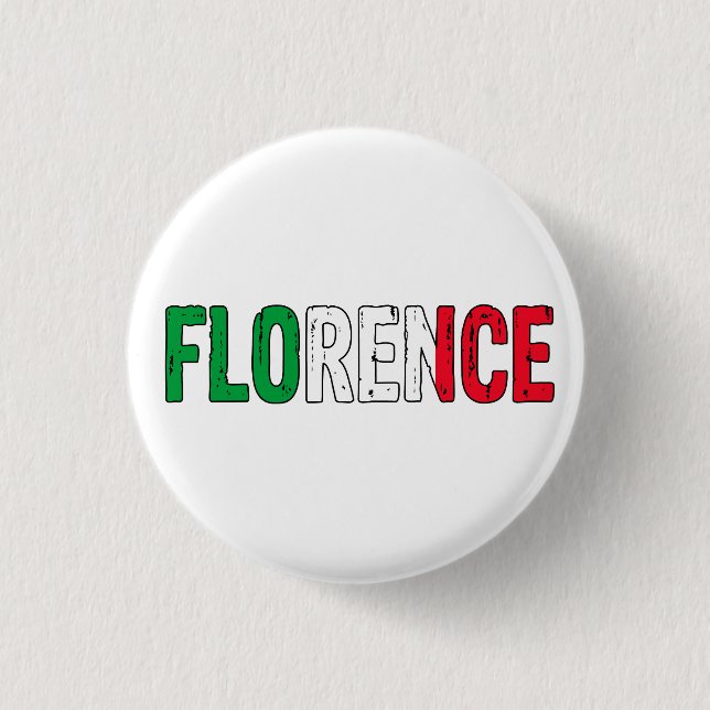 Florence Italy Button (Front)