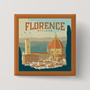Florence, Italy Button