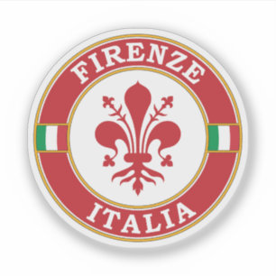 Florence Italy Circle Emblem Sticker