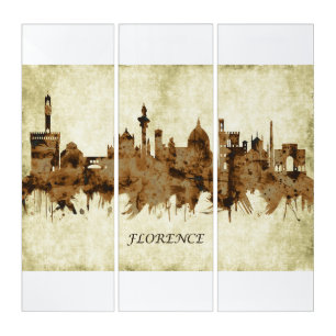 Florence Italy Cityscape Triptych