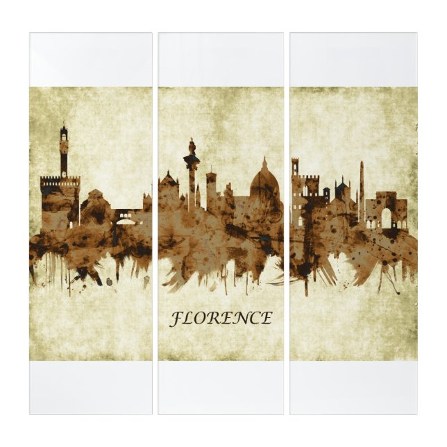 Florence Italy Cityscape Triptych (Front)