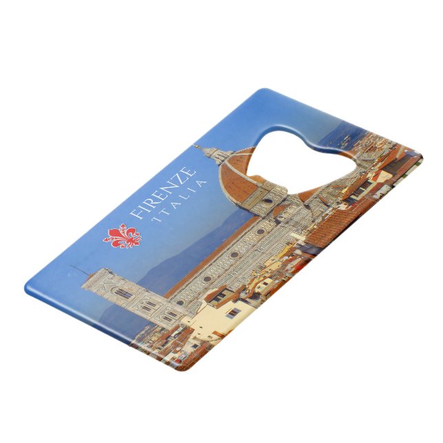 Florence, Italy Credit Card Bottle Opener (Back Angled)