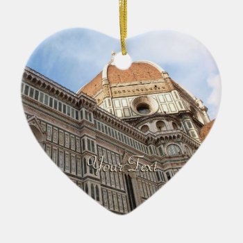 Florence Italy Duomo Holiday Photo Ceramic Ornament by elizme1 at Zazzle