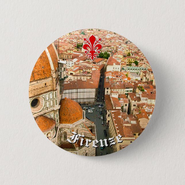 Florence, Italy (Duomo) Pinback Button (Front)