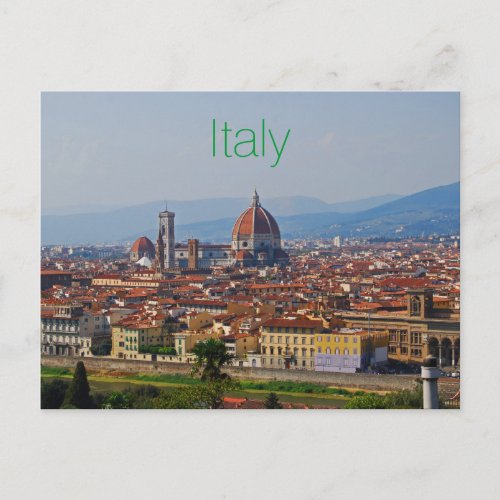 Florence Italy Duomo View Postcard