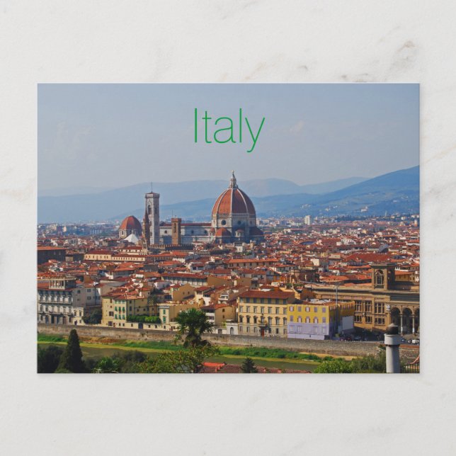 Florence Italy Duomo View Postcard (Front)