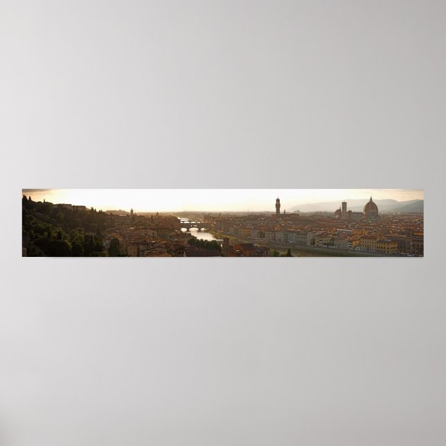 Florence Italy during sunset Poster (Front)