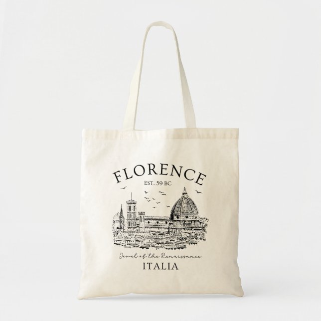 Florence Italy  – Firenze Italian Souvenir Tote Bag (Front)