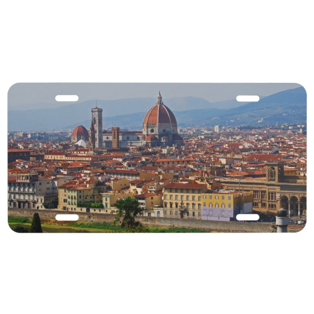 Florence  Italy License Plate (Front)