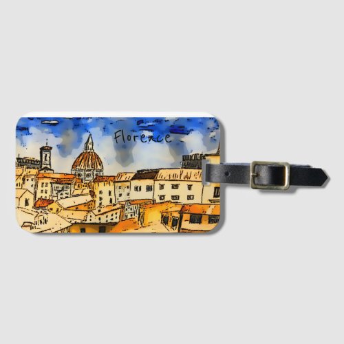 Florence Italy  Luggage Tag