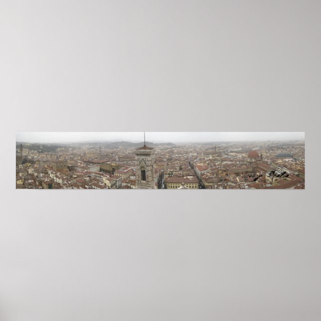 Florence Italy Panorama Poster (Front)