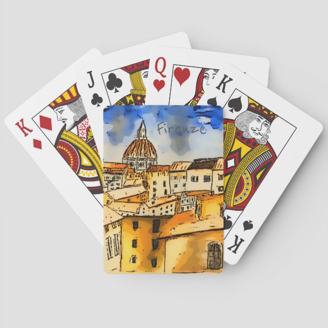 Florence Italy   Playing Cards (Back)
