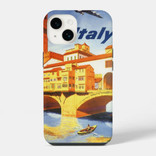 Florence Italy Ponte Vecchio Bridge Vintage Travel iPhone 14 Case