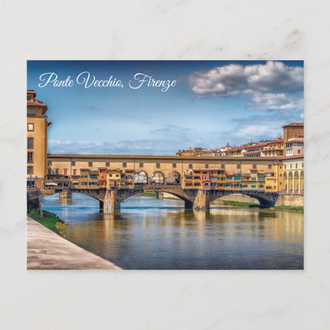 Florence Italy|Ponte Vecchio Photo Postcard (Front)