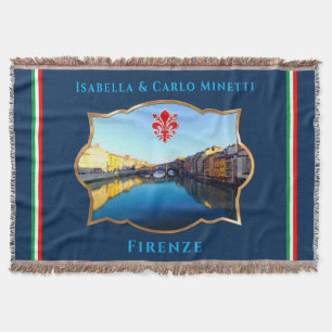 Florence, Italy - Ponte Vecchio Throw Blanket
