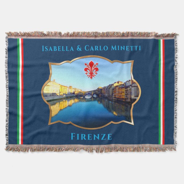 Florence, Italy - Ponte Vecchio Throw Blanket (Front)