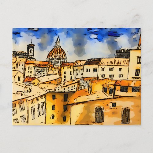 Florence Italy  Postcard