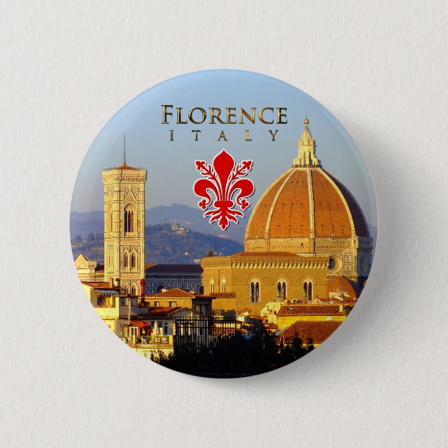 Florence, Italy - Santa Maria del Fiore Pinback Button (Front)