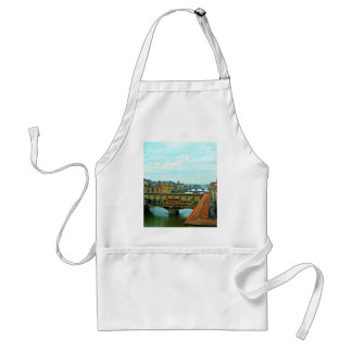 Florence, Italy shopping bridge Adult Apron