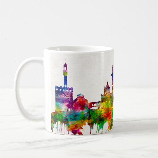 Florence Italy Skyline Coffee Mug (Left)