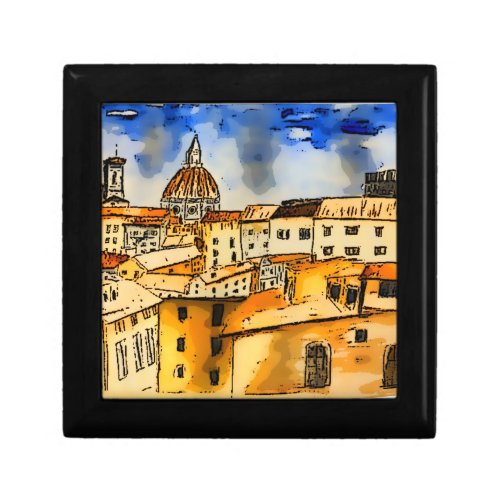 Florence Italy  Square    Gift Box