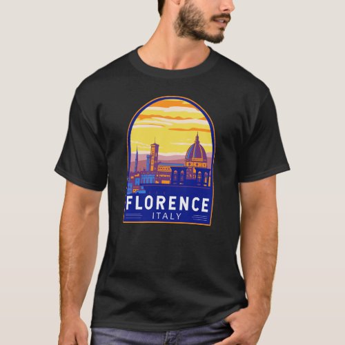 Florence Italy Travel Art Vintage T_Shirt