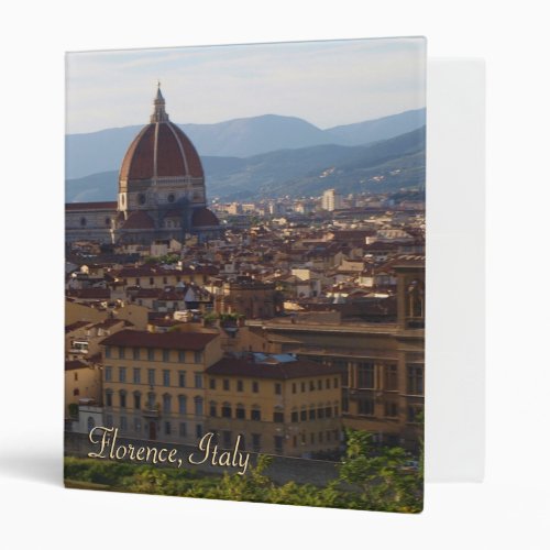 Florence Italy Travel Keepsake Binder