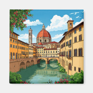 Florence Italy Travel Keepsake For City Collectors Magnet