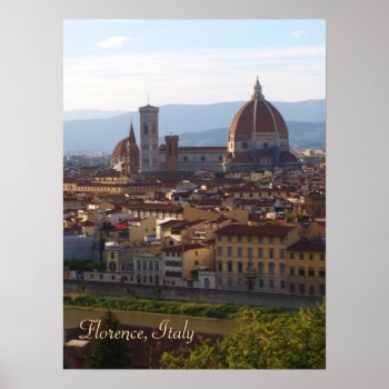 Florence Italy Travel Keepsake Poster by elizme1 at Zazzle