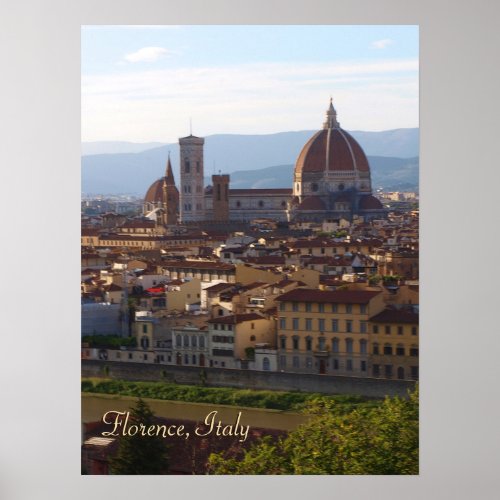 Florence Italy Travel Keepsake Poster