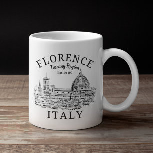Florence Italy Tuscany Region Vintage Landscape Coffee Mug